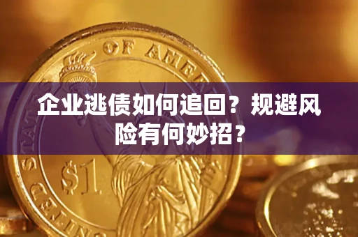 北京企业逃债如何追回？规避风险有何妙招？