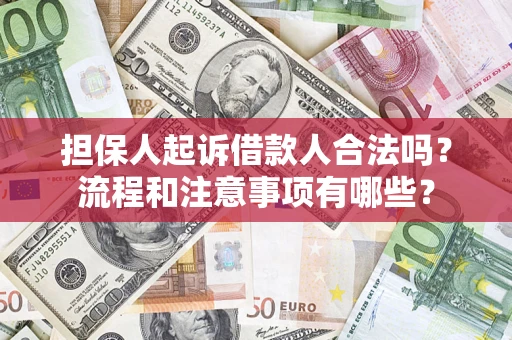 北京担保人起诉借款人合法吗？流程和注意事项有哪些？