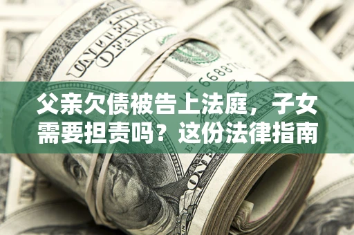 北京父亲欠债被告上法庭，子女需要担责吗？这份法律指南必须看完