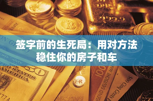 北京签字前的生死局：用对方法稳住你的房子和车