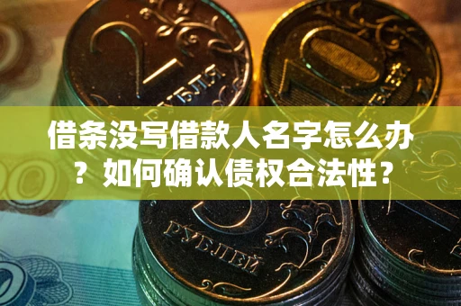 北京借条没写借款人名字怎么办？如何确认债权合法性？