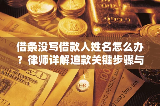 北京借条没写借款人姓名怎么办？律师详解追款关键步骤与证据链构建