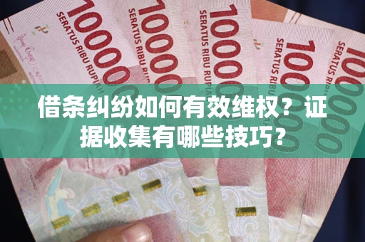 北京借条纠纷如何有效维权？证据收集有哪些技巧？