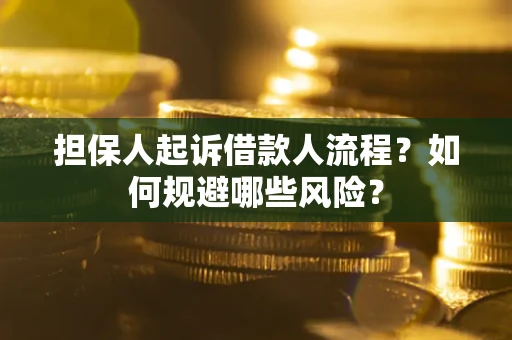 北京担保人起诉借款人流程？如何规避哪些风险？