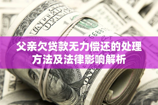 北京父亲欠贷款无力偿还的处理方法及法律影响解析